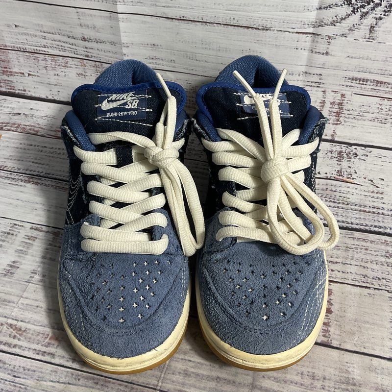 Nike SB Dunk Low Pro Sashiko Blue Denim Mystic Navy Sneakers Men's 5/Women's 6.5