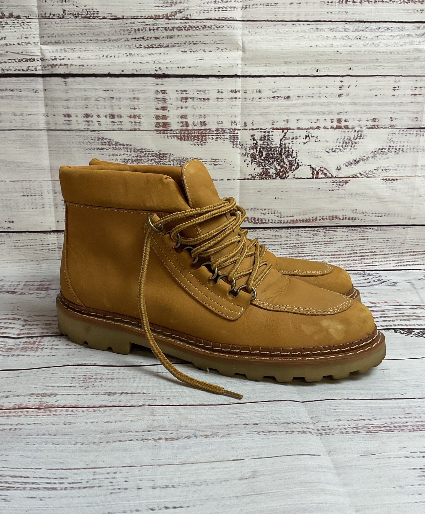 Diba Beige Lace Up Combat Boot Women 6.5