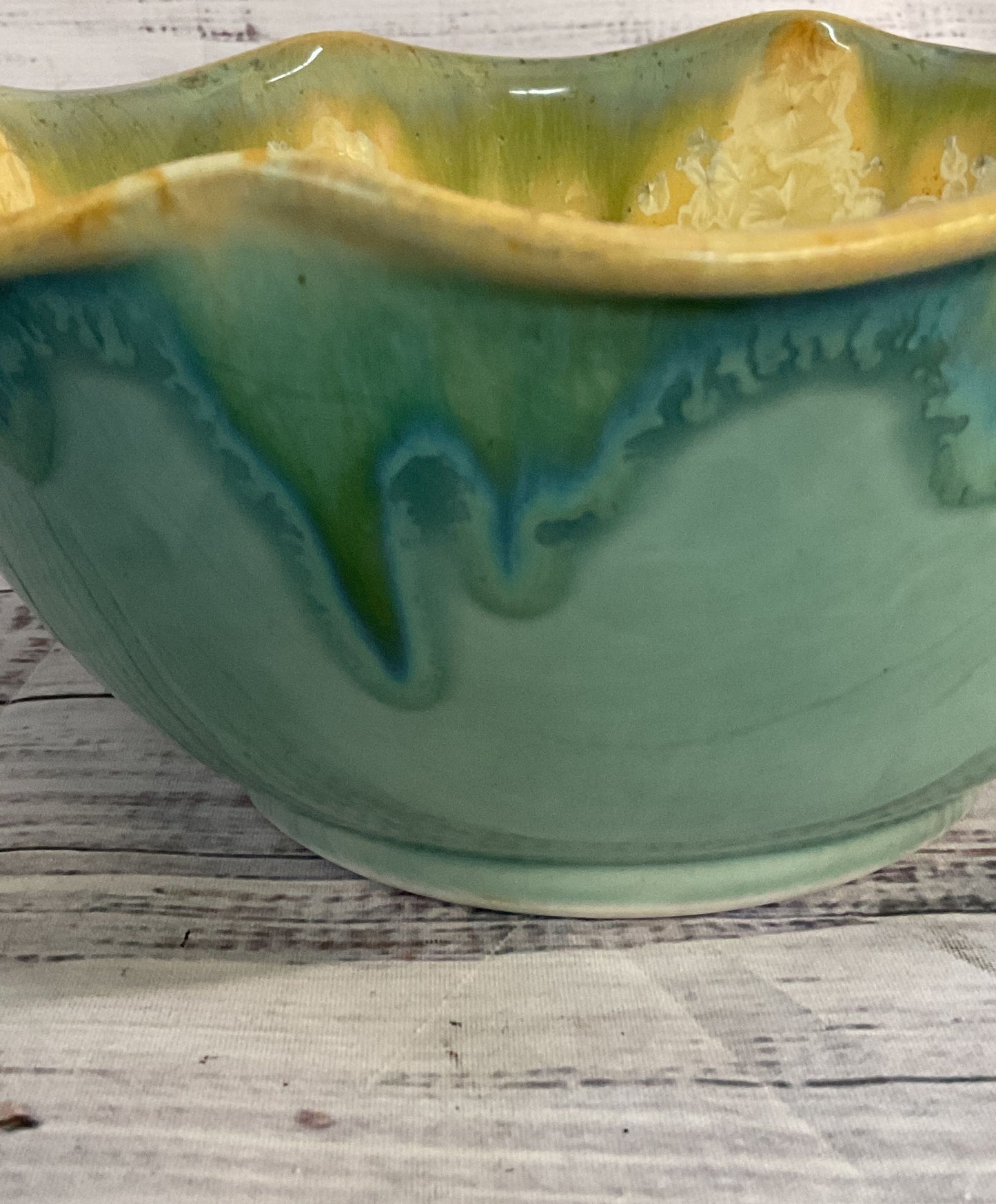 Edgecomb Ceramic Glazed Crystalline Bowl Multicolor