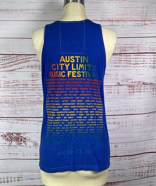 Aviator Nation Austin City Limits Music Festival Tank Top Blue S