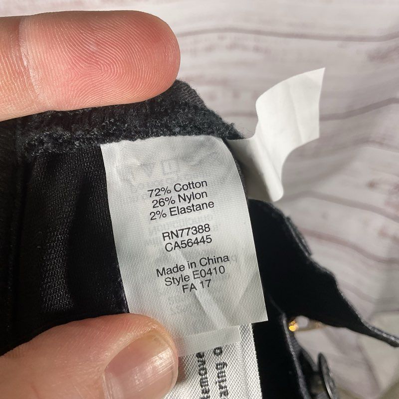 NWT Madewell 9" High Rise Skinny Coated Black Jeans - Size 28