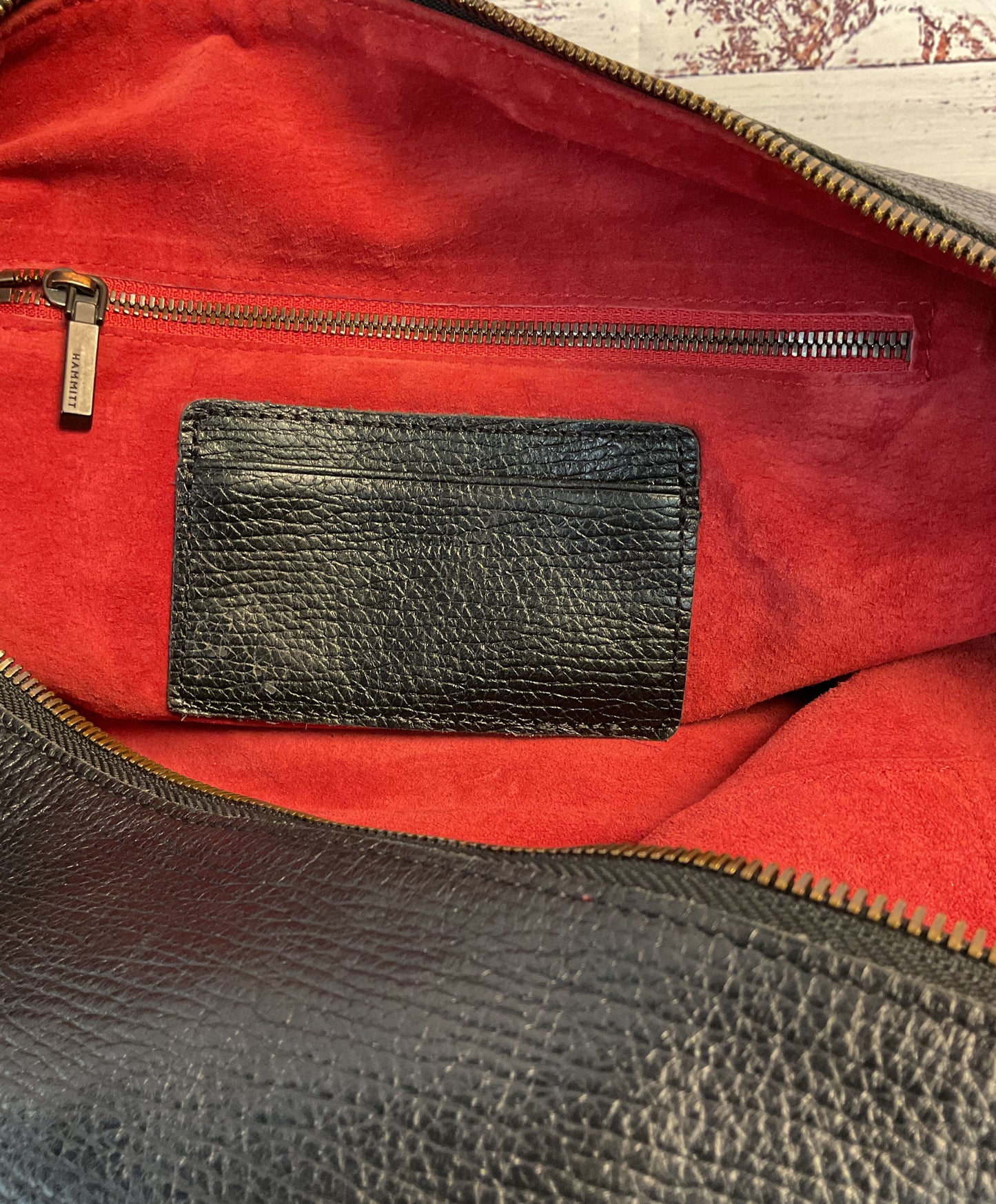 Women's Hammitt Black Leather Handbag with strap