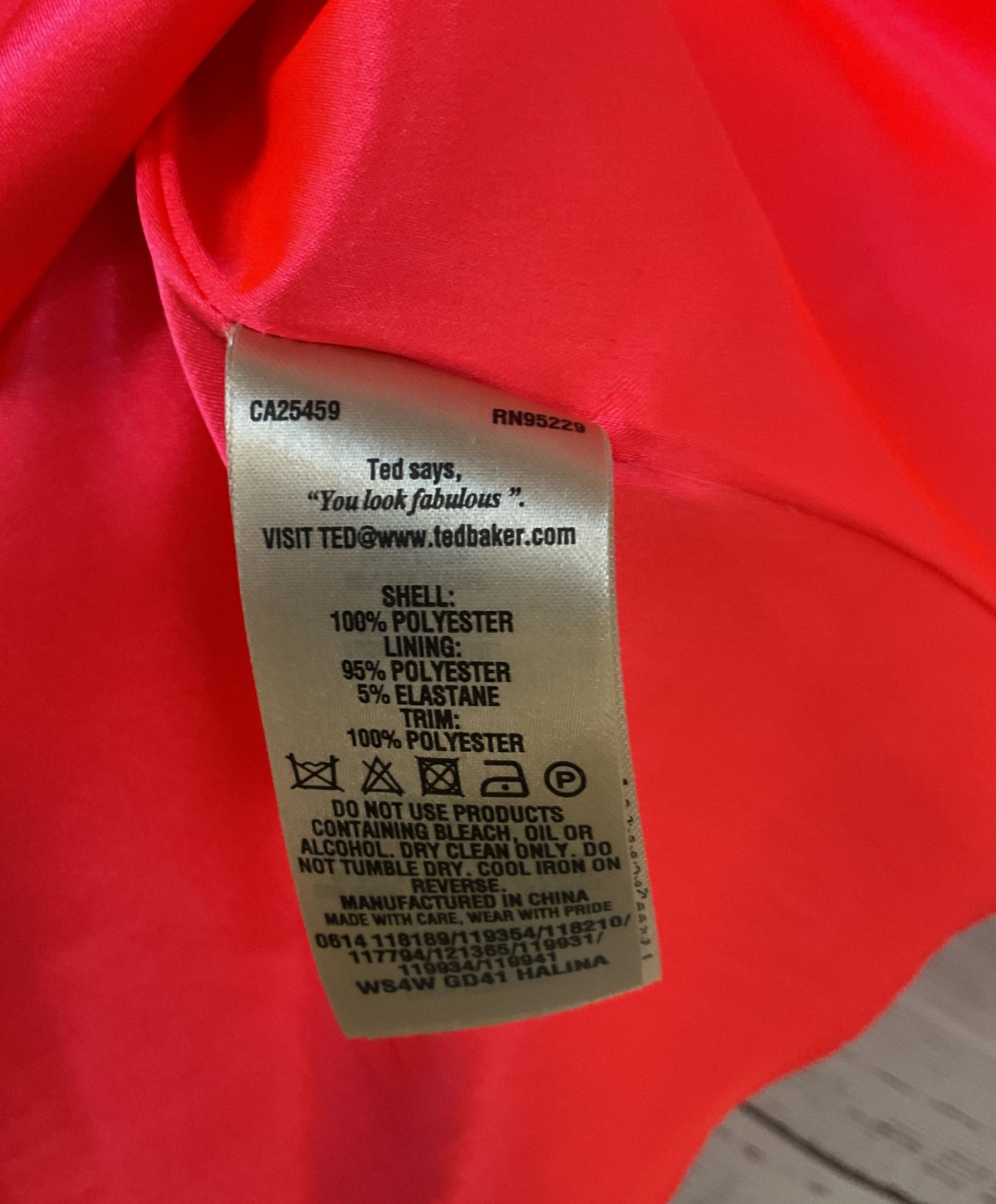 Ted Baker Halina Women's Sleeveless Pink Belted Dress Size M