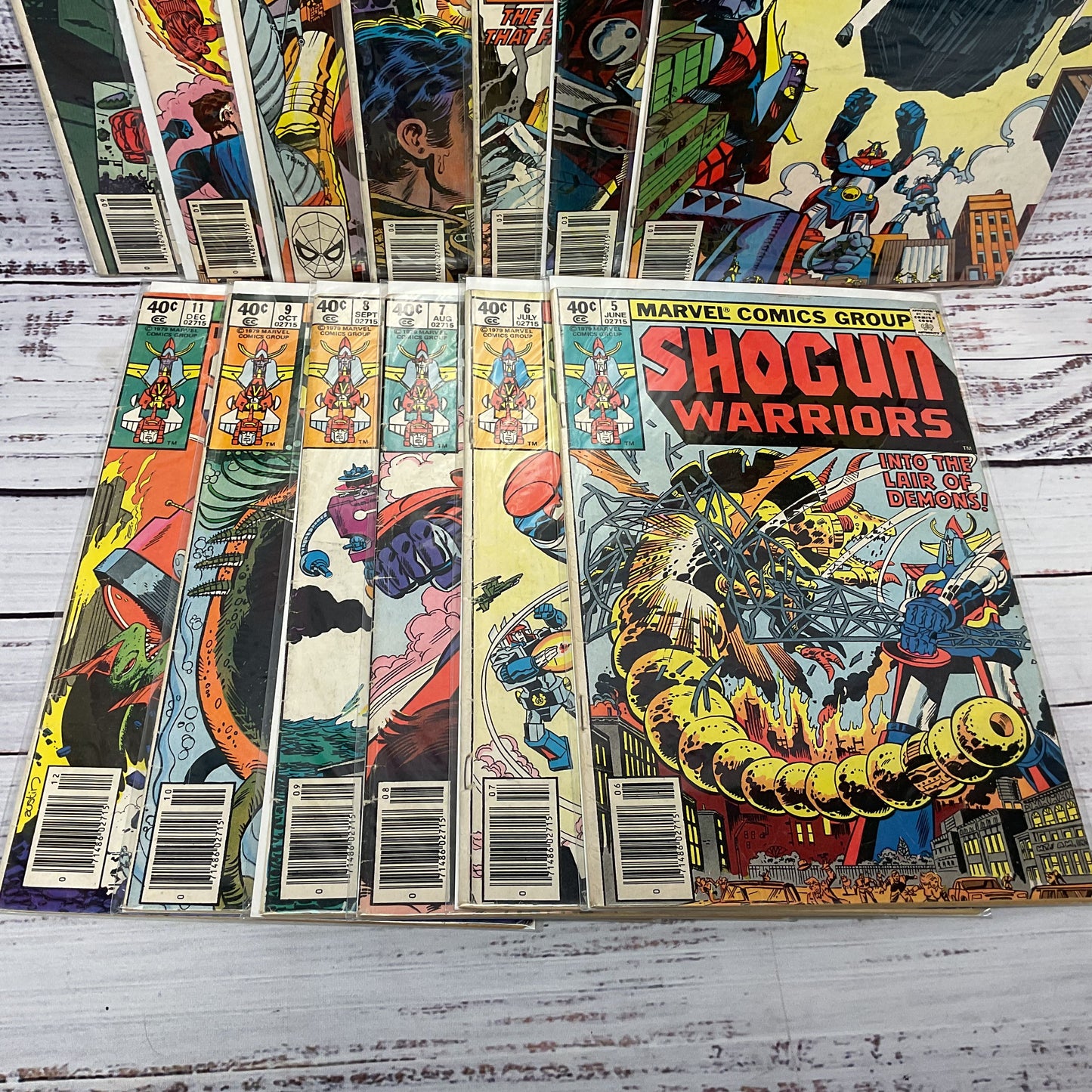 Shogun Warriors Marvel 5 9,11,12,14,16 20 Lot Of 13 Comic Books