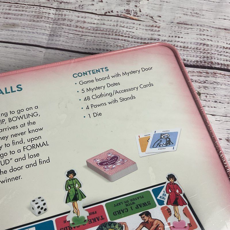 Mystery Date Game 2014 Tin Box Nostalgia Edition