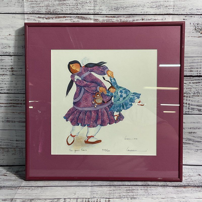VTG. "The Good Times" Print 838/950 by Barbara Lavalle Signed, Framed
