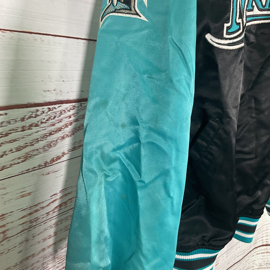 Vintage Starter Black Blue Seattle Mariners Jacket 1990s - Size XL As-Is