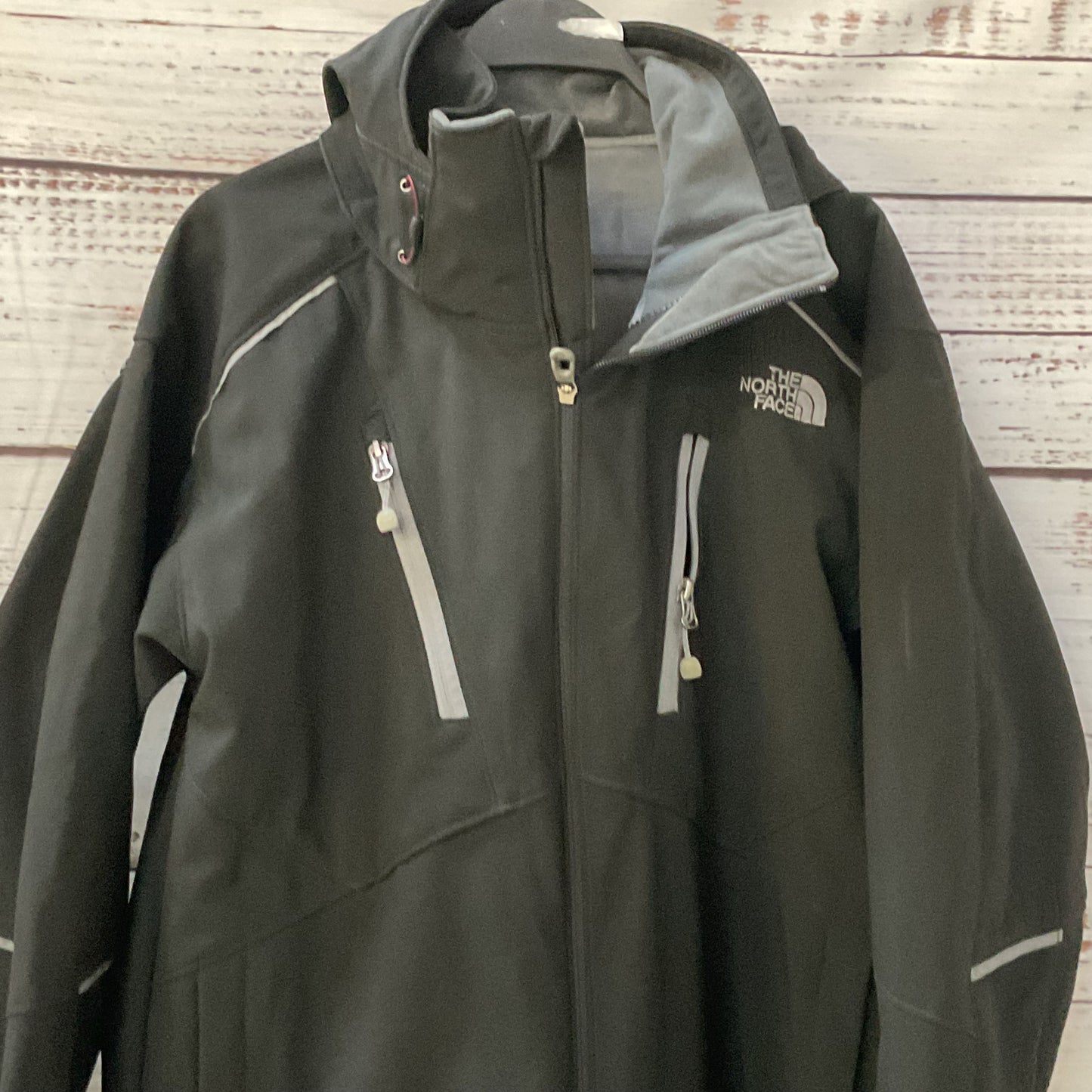 NORTH FACE Men's Black Hooded Coat/Jacket- SZ L