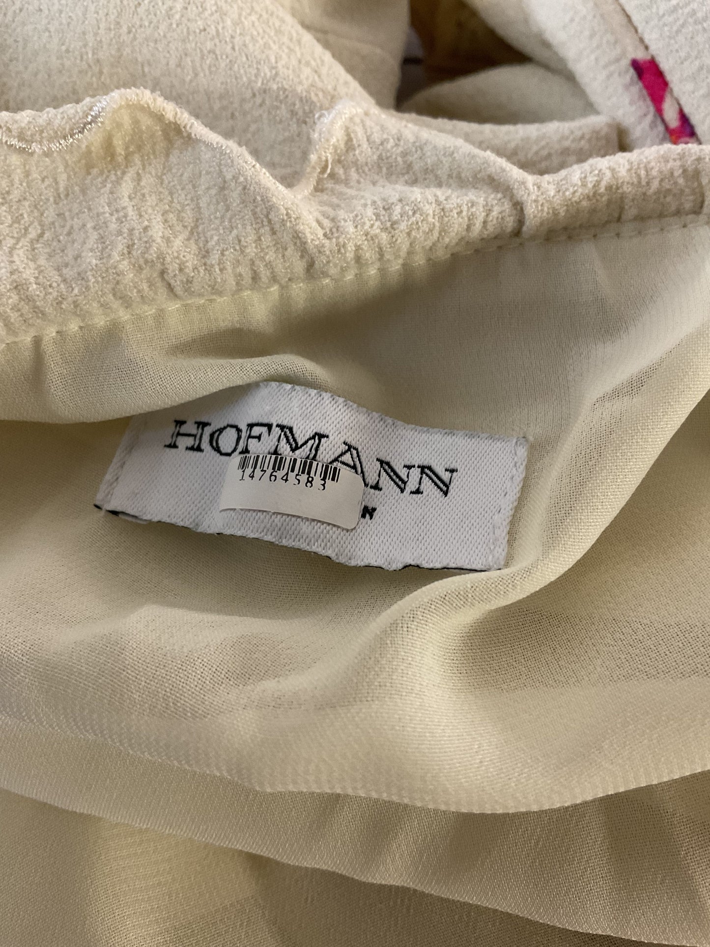 Hofmann Copenhagen Krista White Frill Puff Sleeve Wrap Mini Dress - Size 36