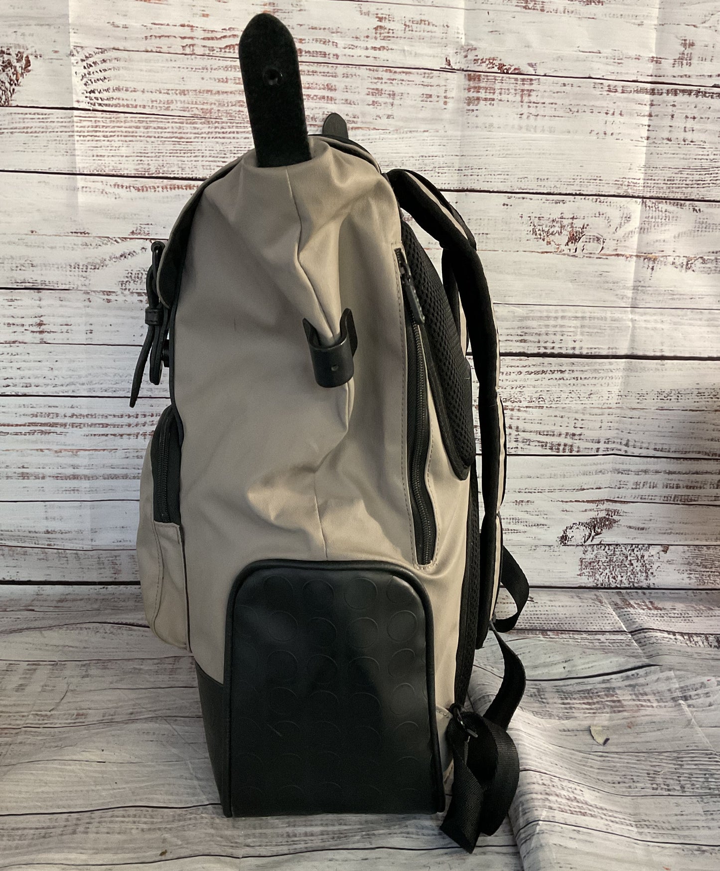 Dot Drops France Travel Backpack Beige