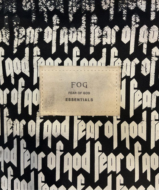 Rare Essentials Fear Of God Designer Black White Zip Shoulder Straps Backpack