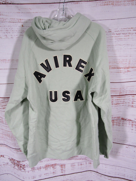 Avirex Icon Men's Seafoam Pullover Hoodie Sweater Size XL