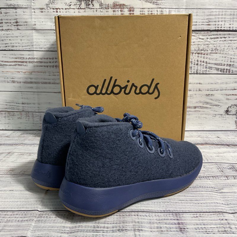 Allbirds Wool Runner-Up Mizzle Hazy Indigo/Rugged Khaki Running Shoes Women's 6