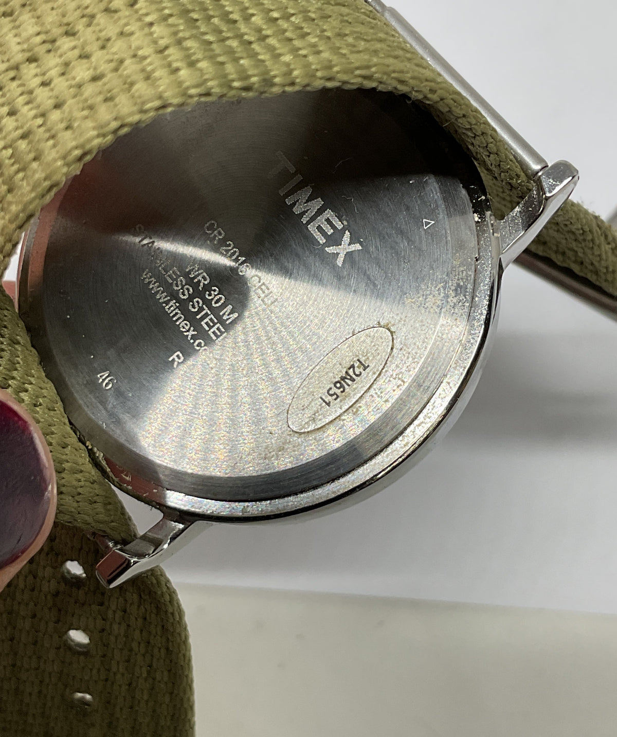 Timex CR2016 Cell Stainless steel watch