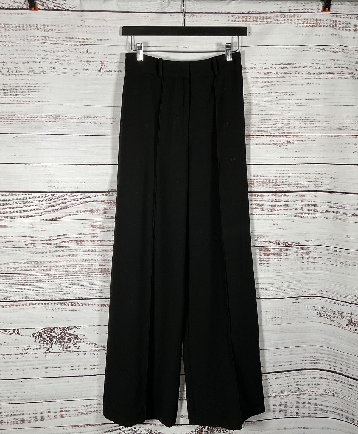 Very Nice NWT Milly Black Hayden Pntck Trousers - Size 0 RETAILS: $345
