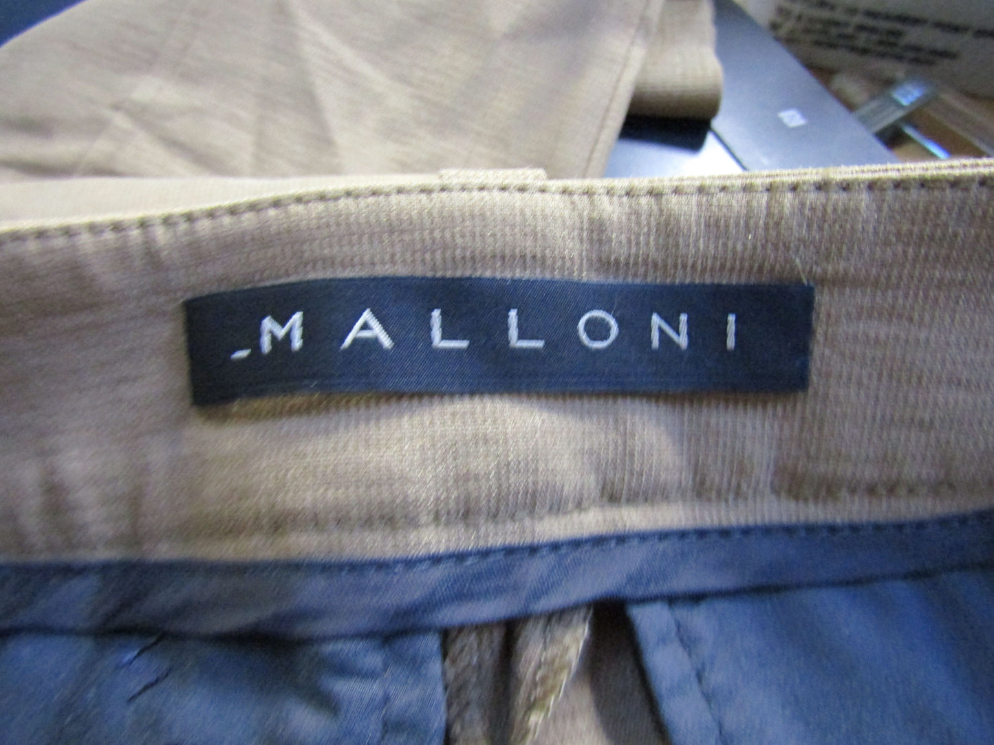 Malloni Women's Brown Ramie Blend Trousers Pants Size 40 Made in Italy