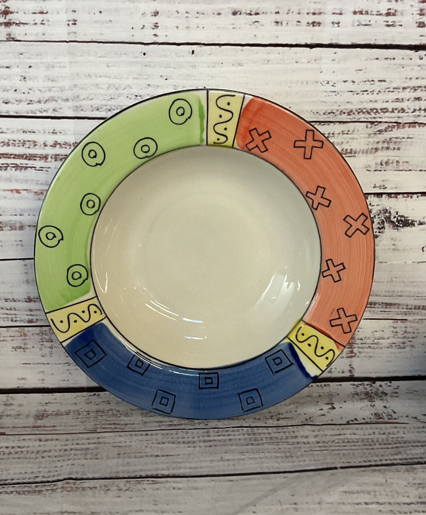 Sargo Hand Painted Multi Pattern Dinnerware Set Multicolor