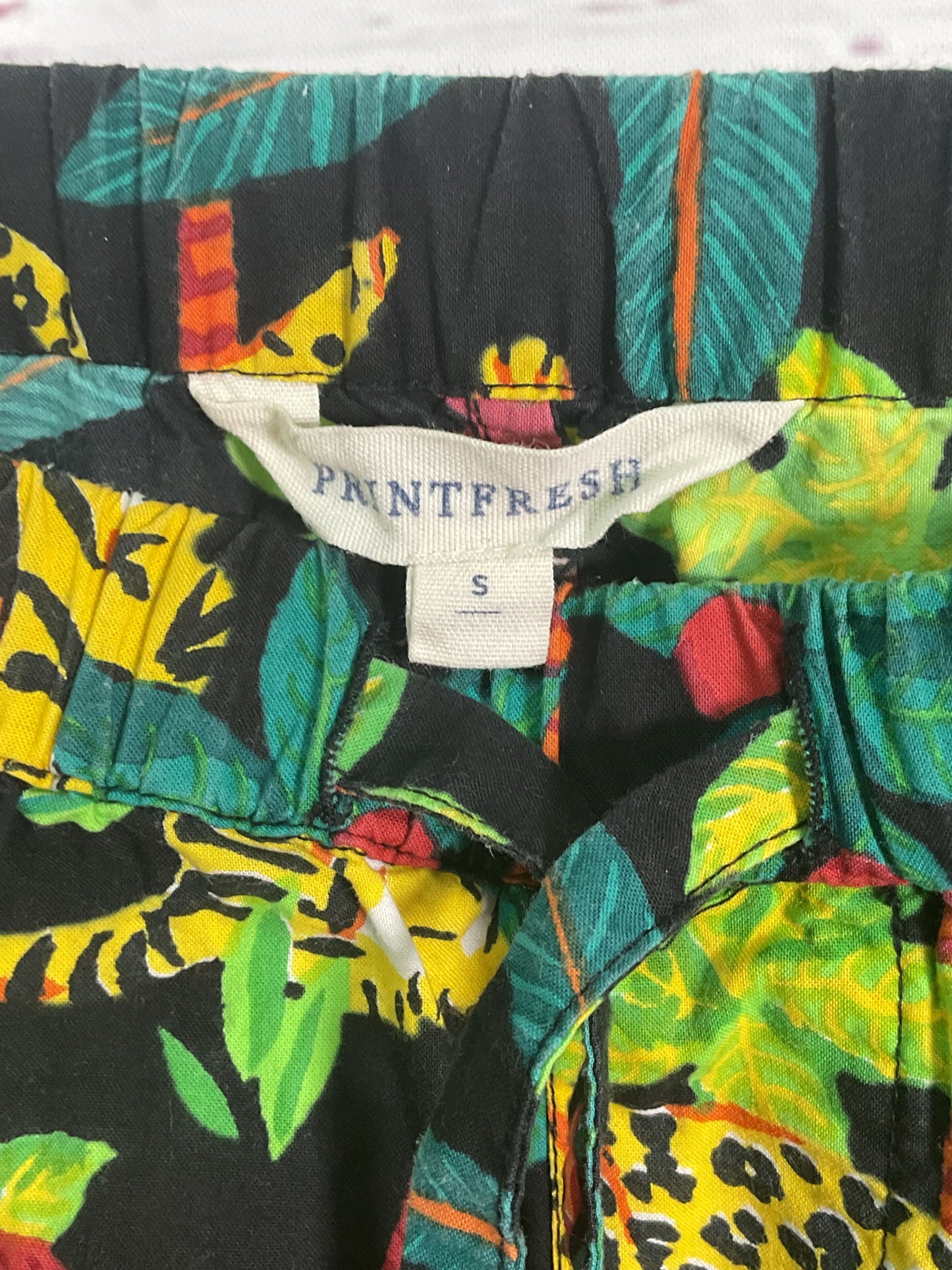 Printfresh Green Jungle Themed Pajama Set - Size S
