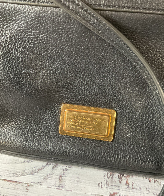 Marc by Marc Jacobs Black Leather Crossbody Shoulder Bag