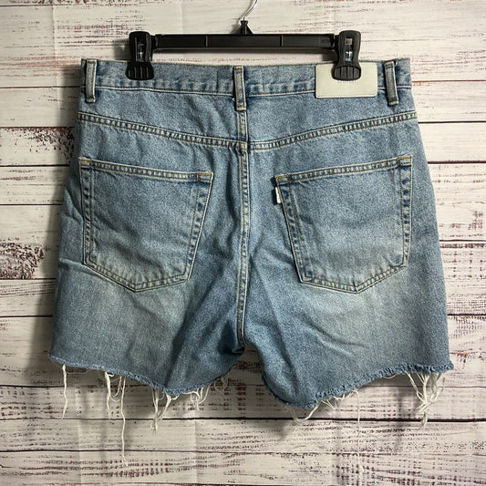 Dunst DIY Cut Off Light Blue Denim Low Rise Jean Shorts - Size L