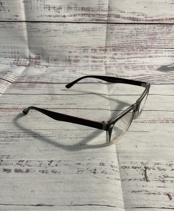 Lulu Guinness LRII 1.5 Black and Burgundy Eyeglasses Frames Only