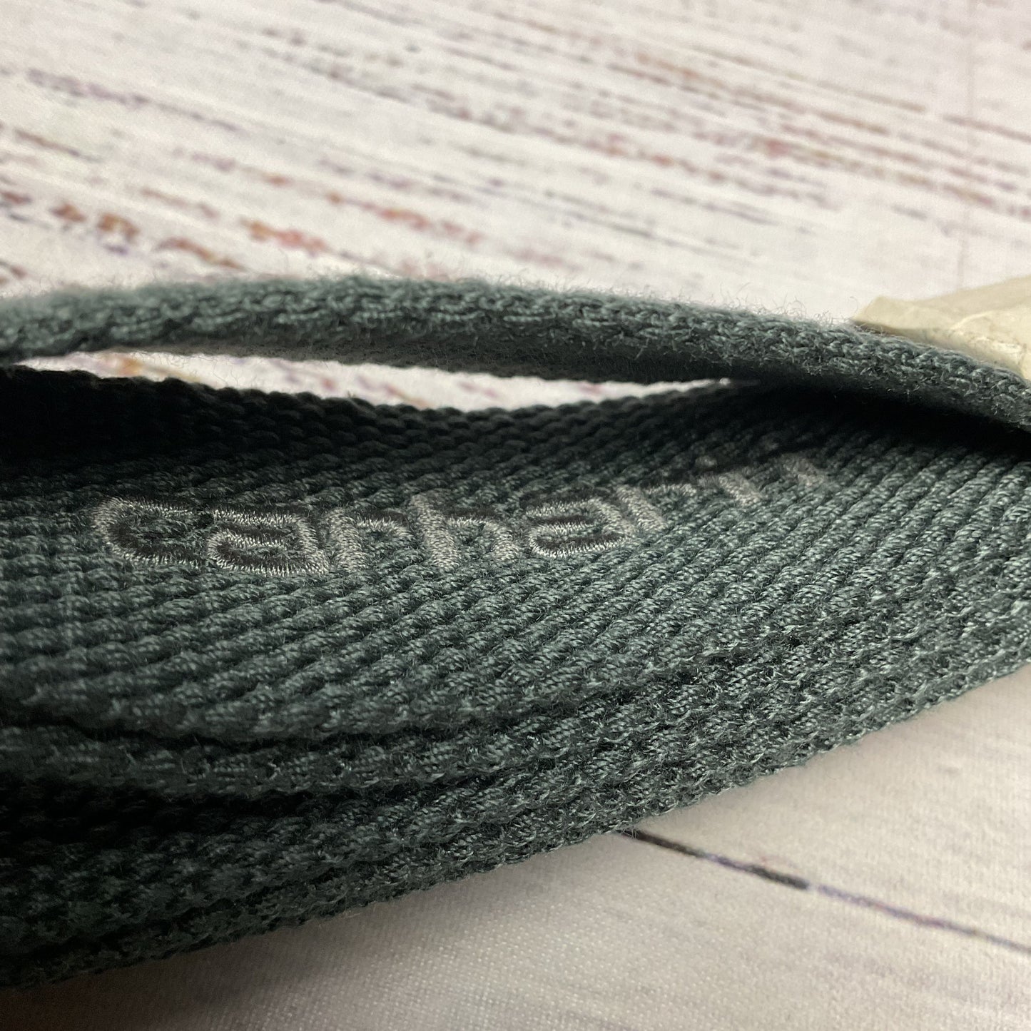 Carhartt Work In Progress Script Tonal Silver Pine Green Belt - Size 47" New