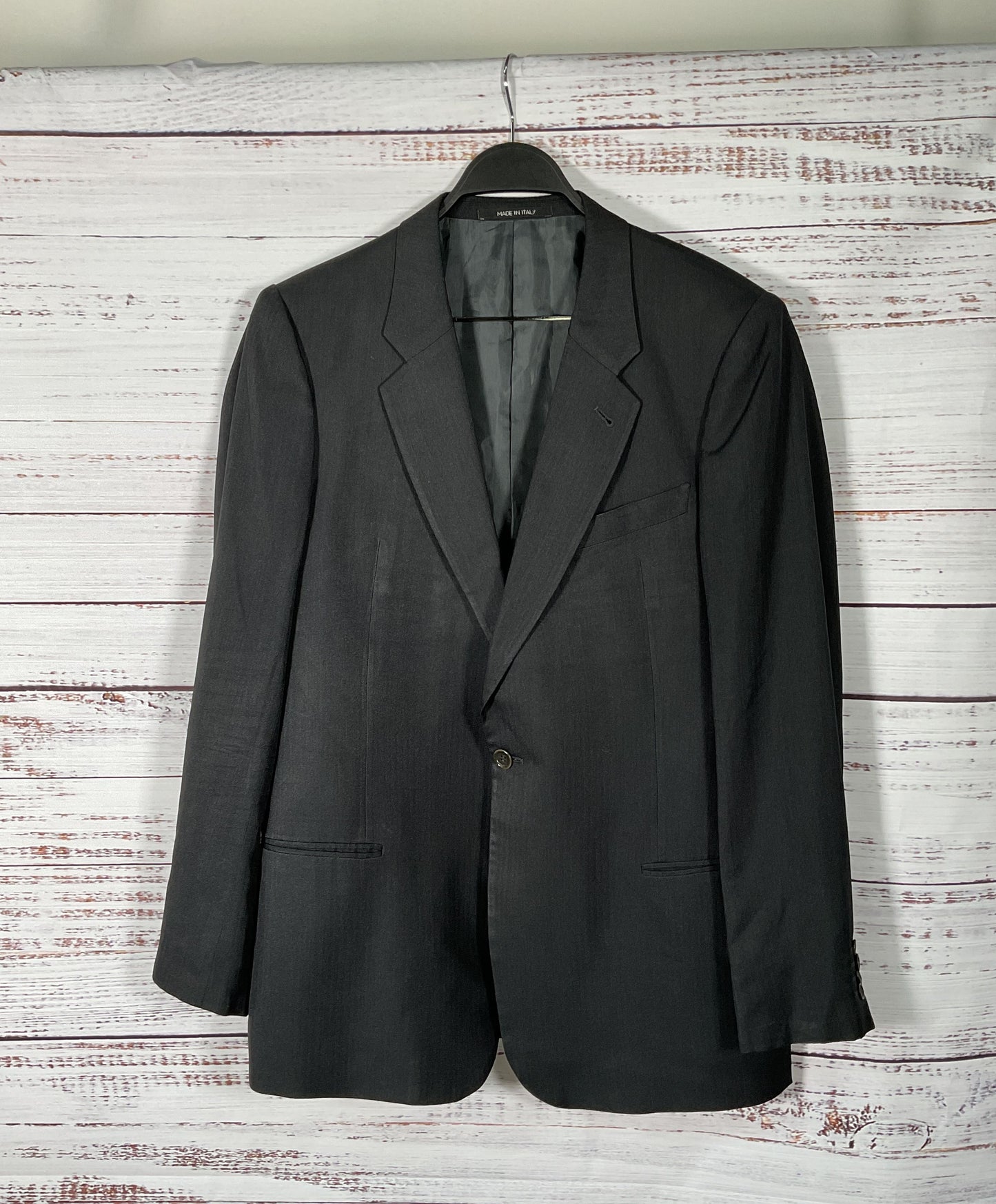 Armani Collezioni Black Men's Italian Sports Coat and Pants Set -Size 44 Regular