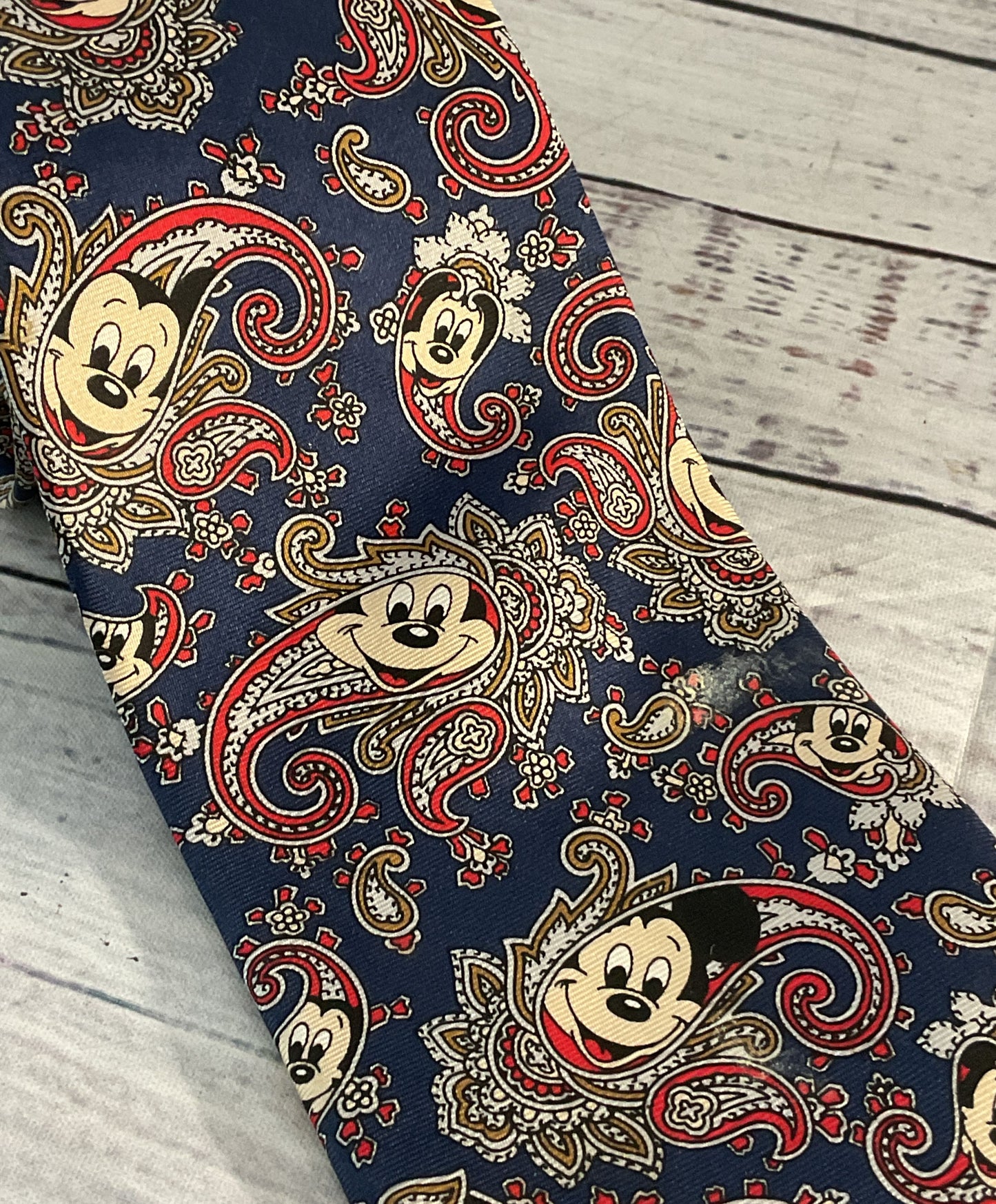 Cartoon Disney Mickey Mouse Looney Toons Lot of 2 Ties Multicolor
