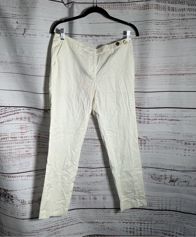 NWT Women's Tory Burch White Pants Size 6 Retail $175