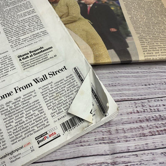 Barack Obama Presidential Inauguration 3 Pc. Newspaper Bundle Jan. 21 2009