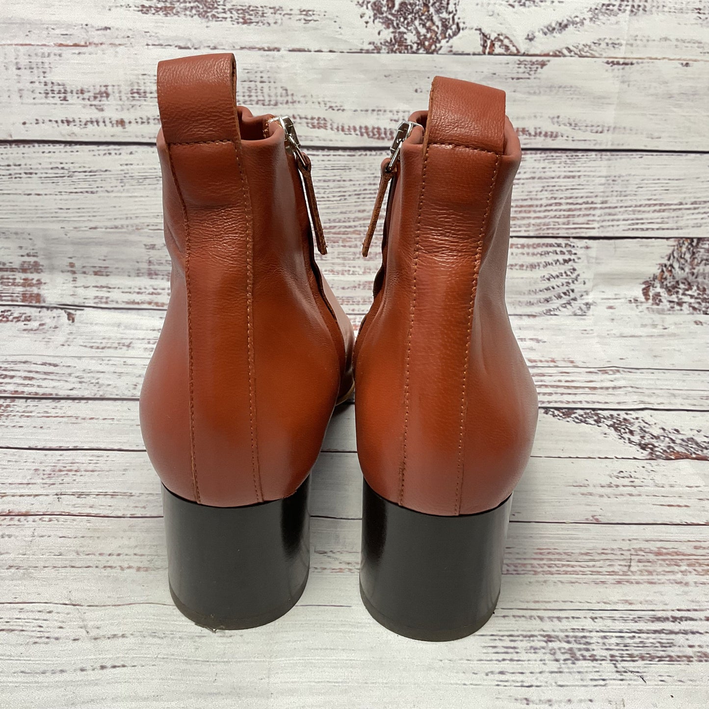 Everlane Day Brown Leather Ankle Boot Women Size 10.5