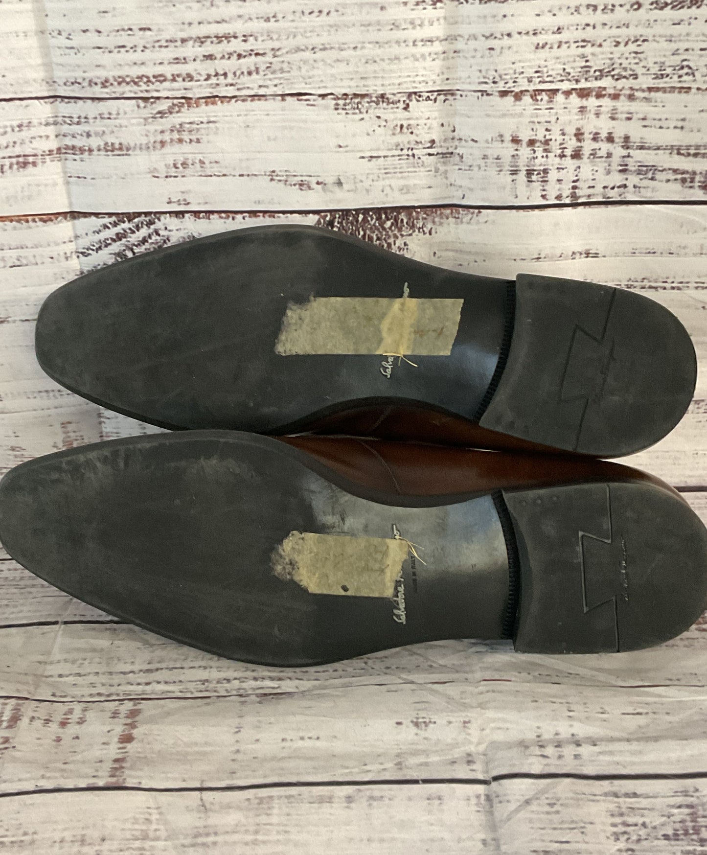 Salvatore Ferragamo Leather Horsebit Loafers Brown 8