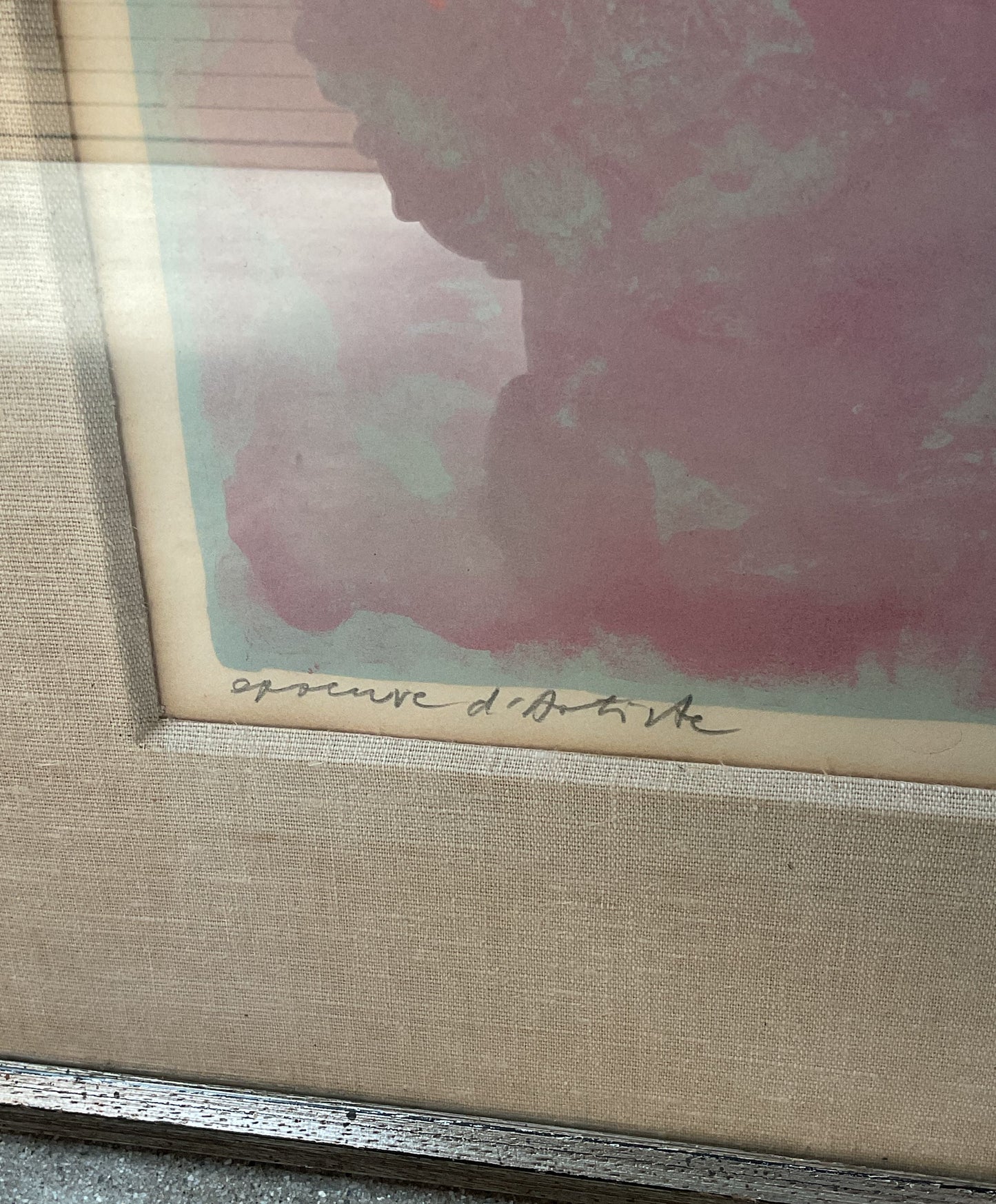 "The Artist" SIGNED Walter Spitzer Framed Painting
