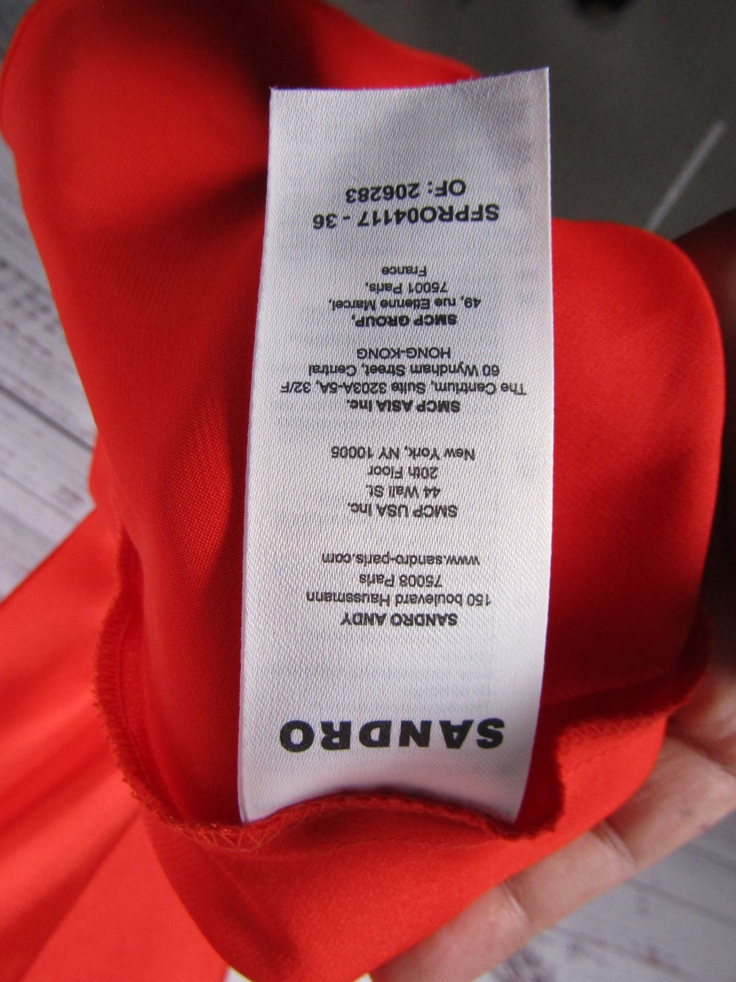 Sandro Women's Orange Flowy Satin Maxi Dress Size S