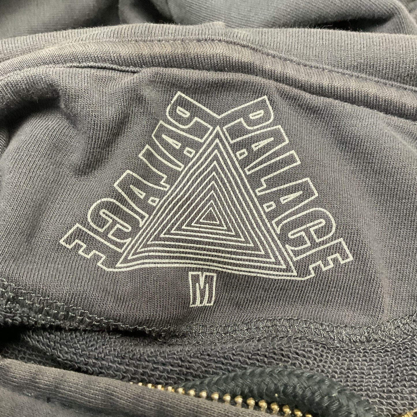 Palace Skateboards Pigment Wash Blue Grey Hoodie Jacket Size M