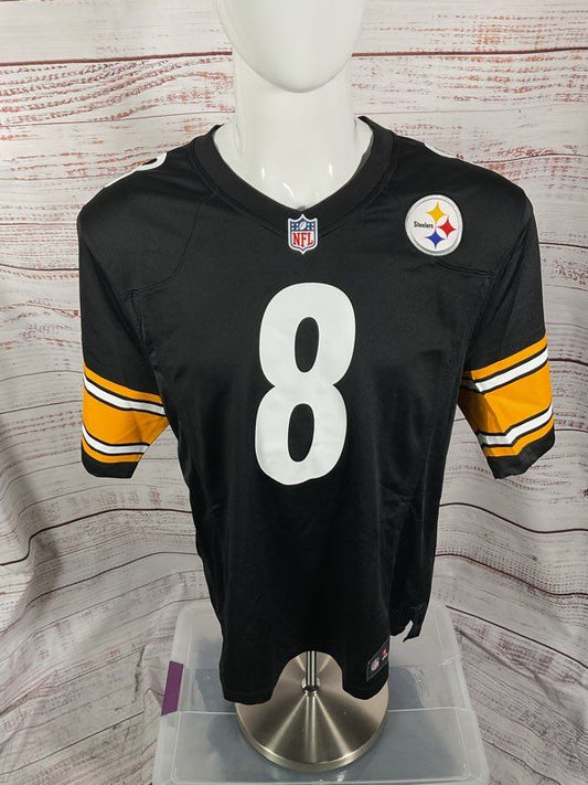 Men's Pittsburgh Steelers Jersey Kenny Pickett #8 NFL Size XL Black