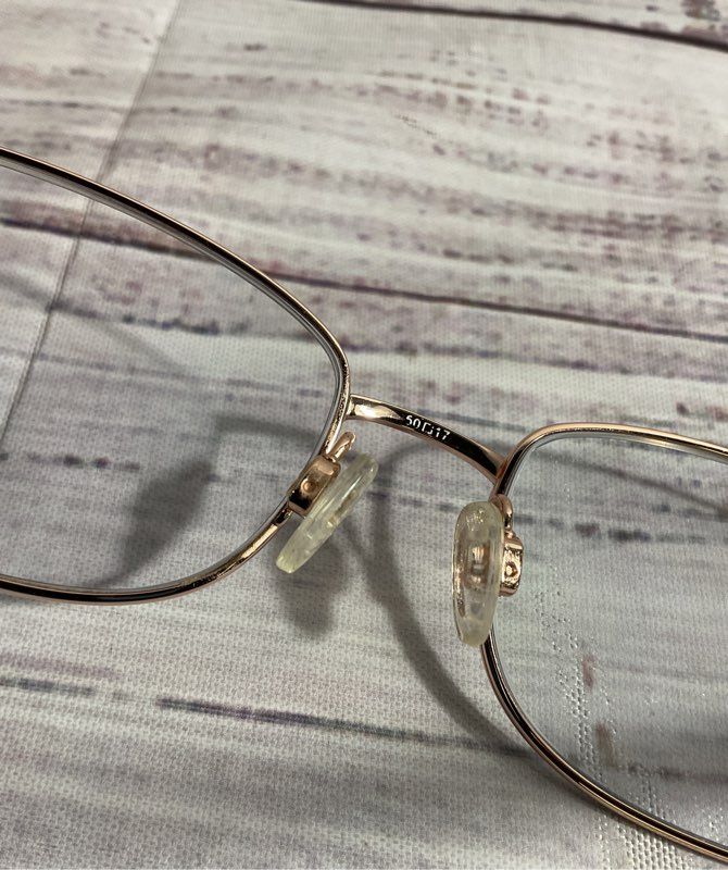 Tura R141 Rose Gold 50-17 135 Rose Gold Diamond Edges Frames Only
