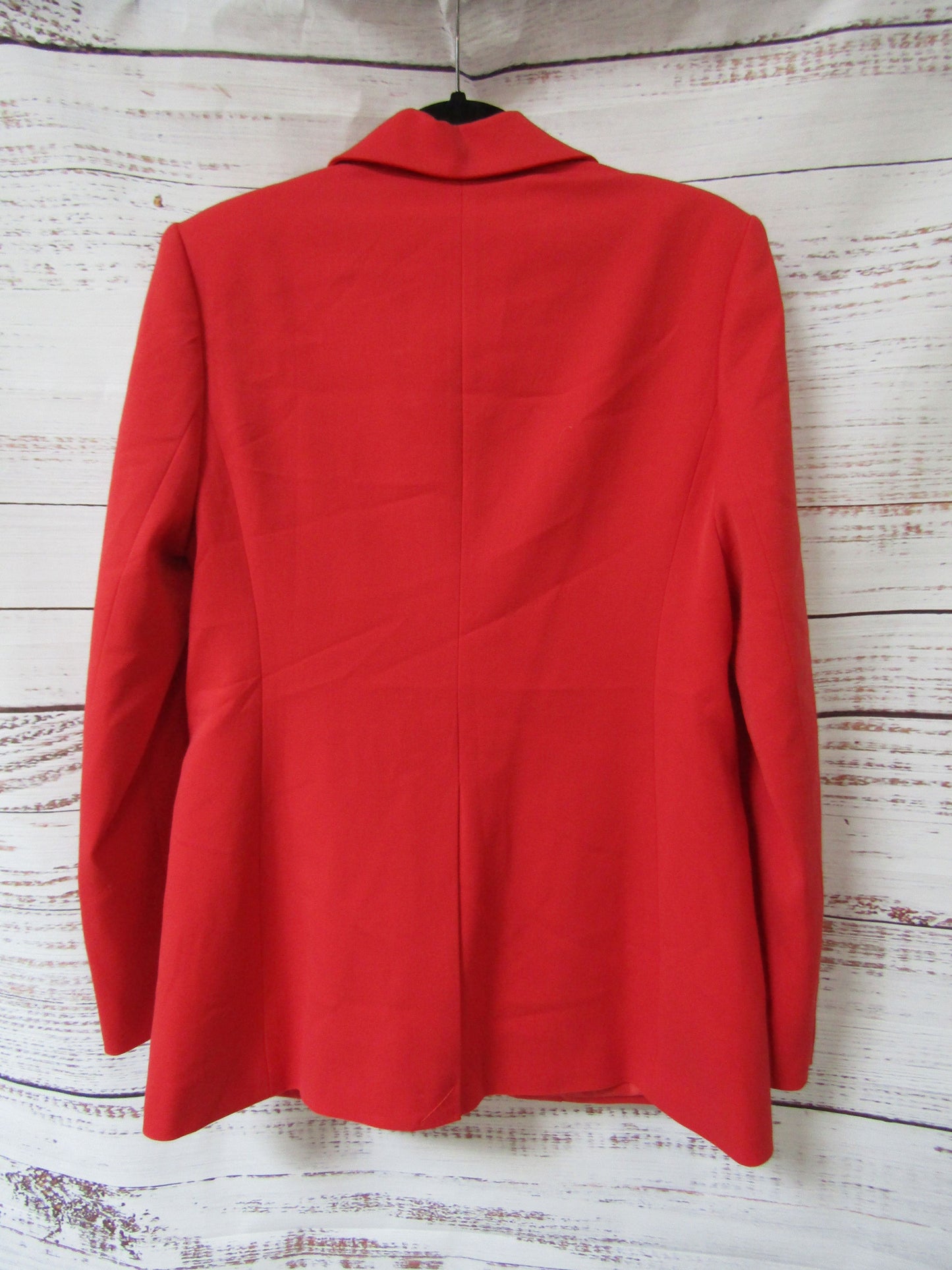 Staud Women's Red Polyester Blend Blazer Jacket Size 4
