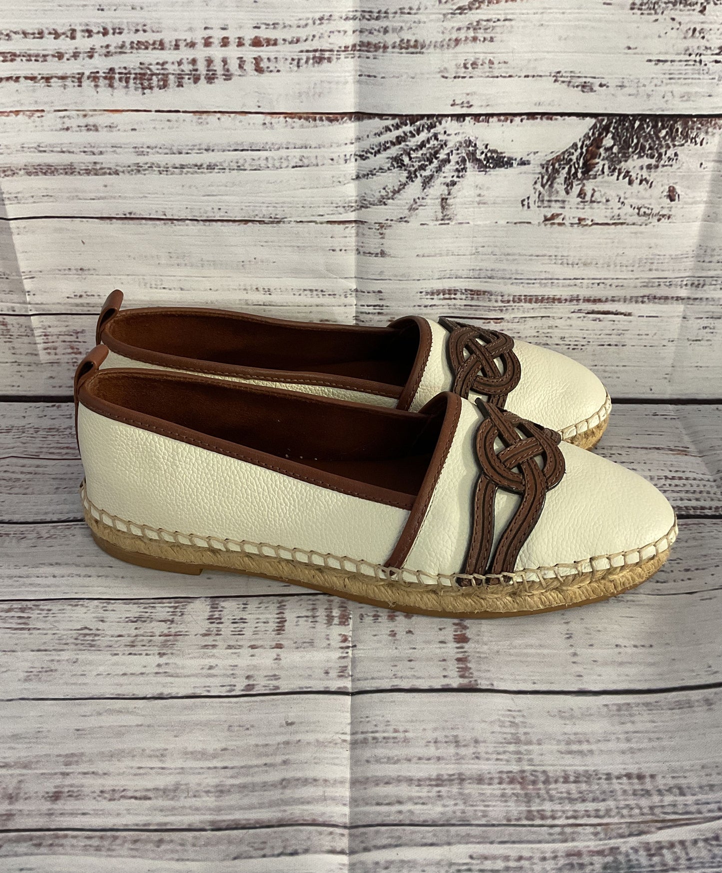 Brighton Leather Evita Espadrilles White 7