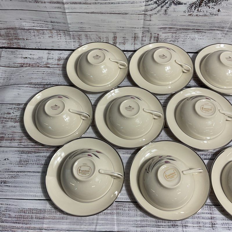 Franciscan Fine China Carmel Pattern 25 Pc. Cup & Saucer Set