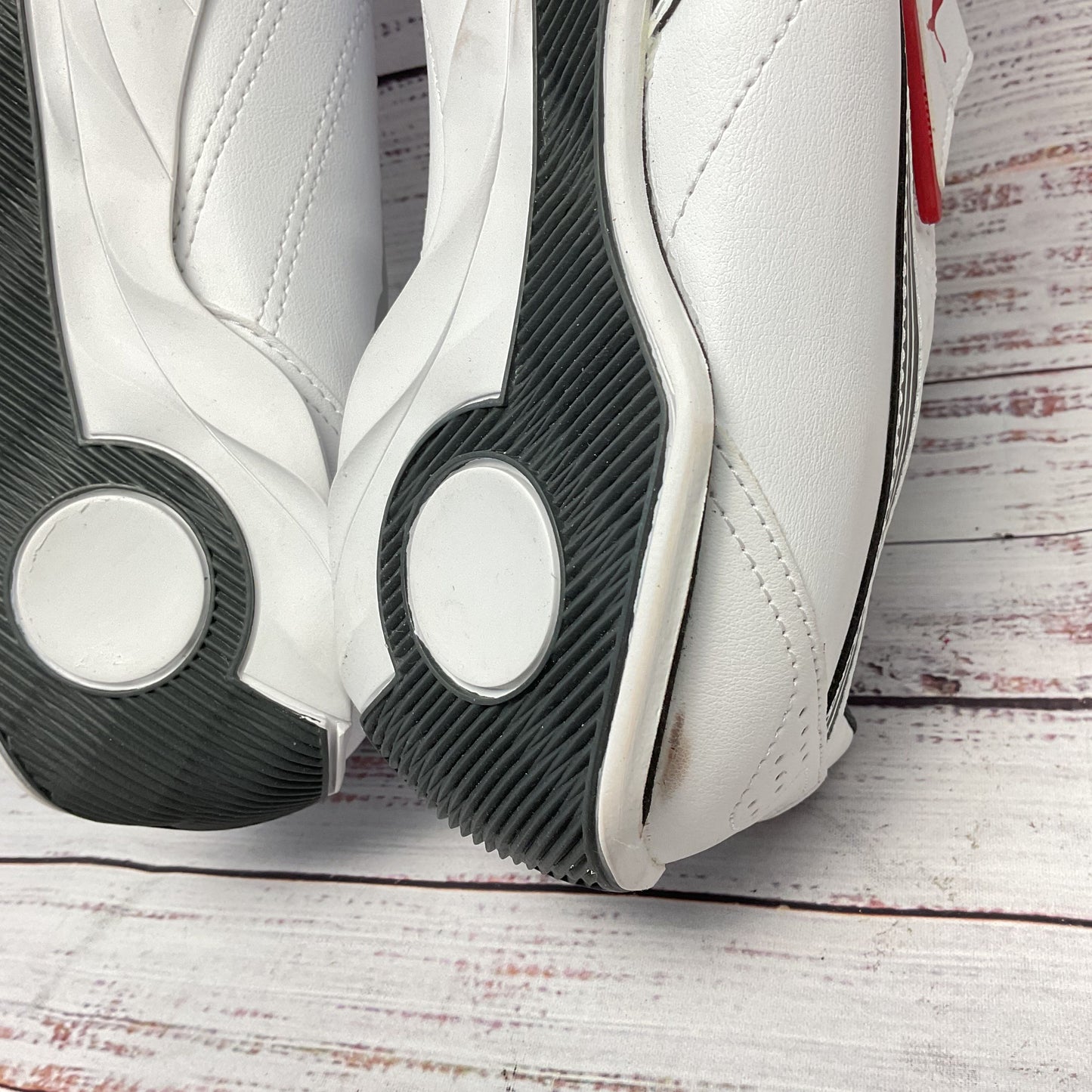 Puma Redon Move White Black Red Slip On Athletic Shoe Men 13