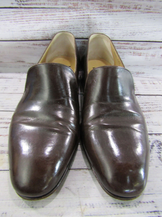 Vintage Mauri Men's Brown Leather Loafers Size 7.5 Made in Italy