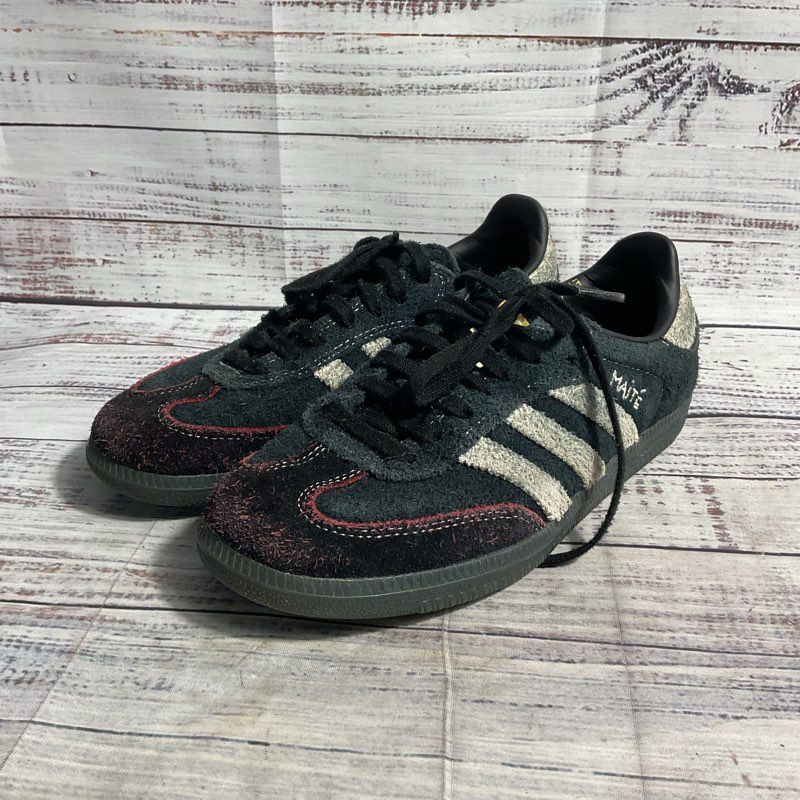 Adidas Samba Maite Steenhoudt Black & White Suede Athletic Shoe