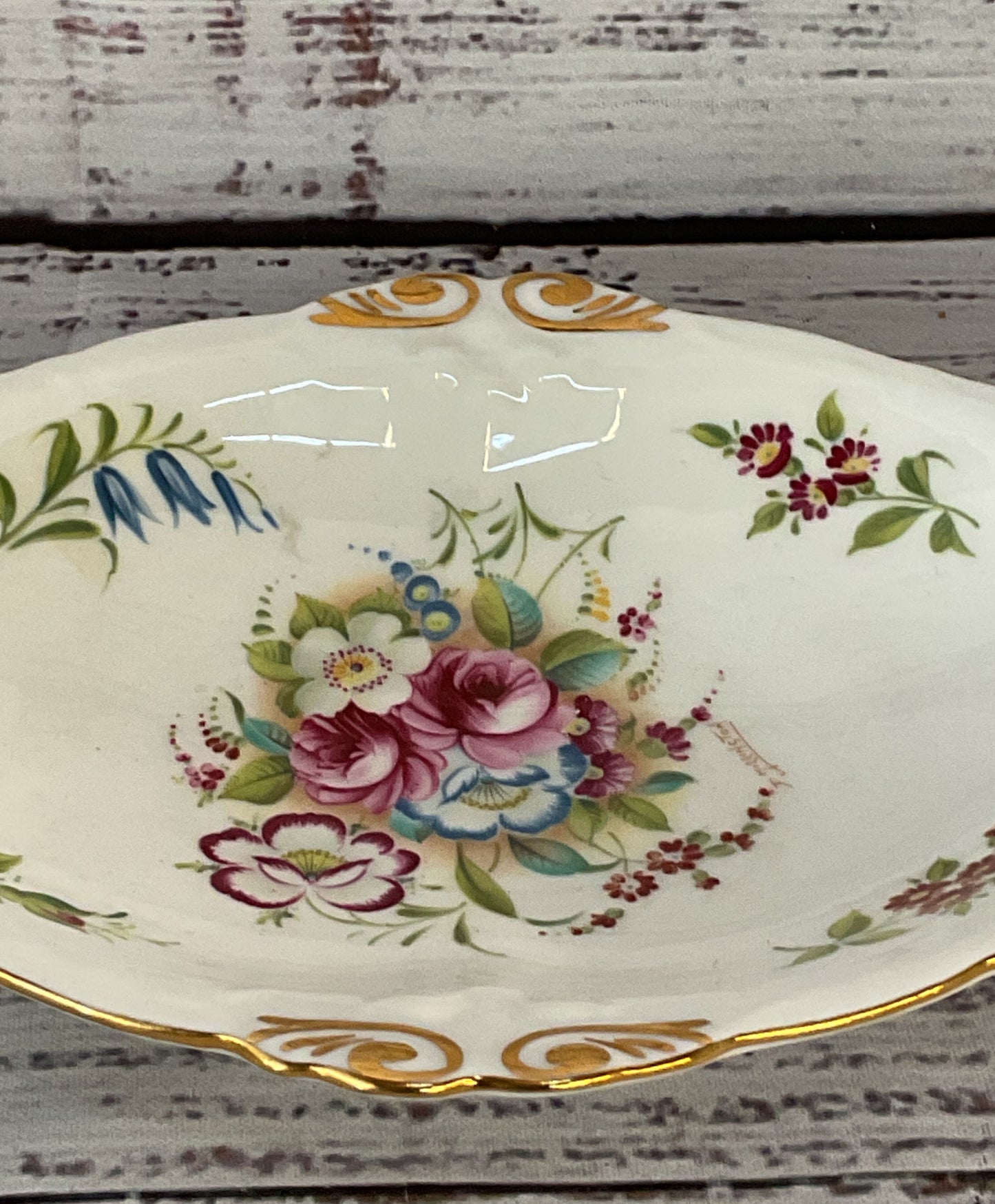 Hammersley Millington Sprays Bone China Soap Dish Multicolor