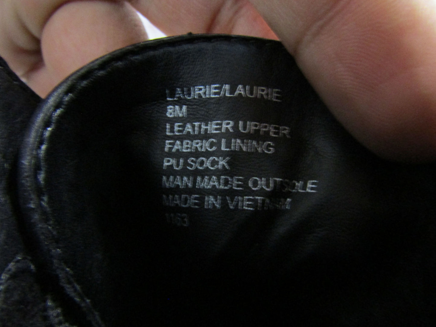 Steve Madden Laurie Women's Black Leather Ankle Zip Boots Size 8