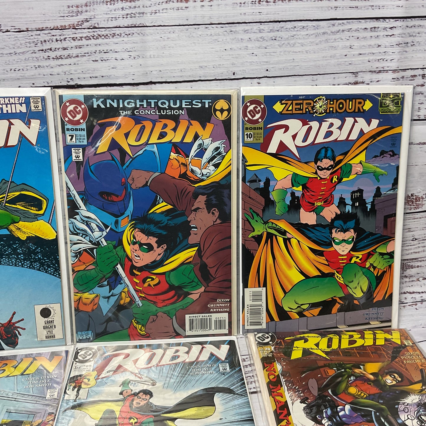 Robin , II, III Lot Of 14 Comic Books Holographic