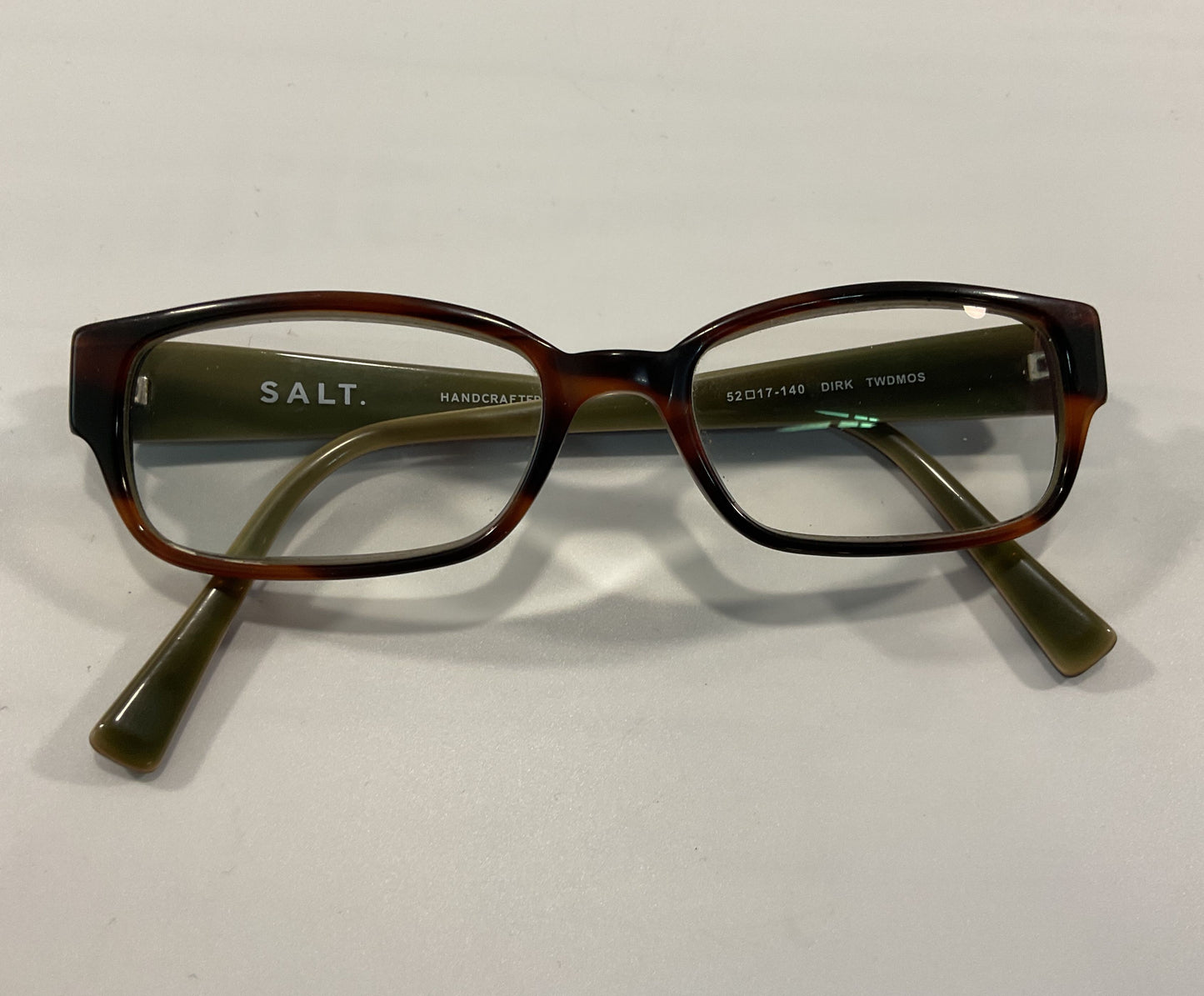 Salt Dirk Women's Brown Rectangular Eyeglasses Frame Handcrafted in Japan