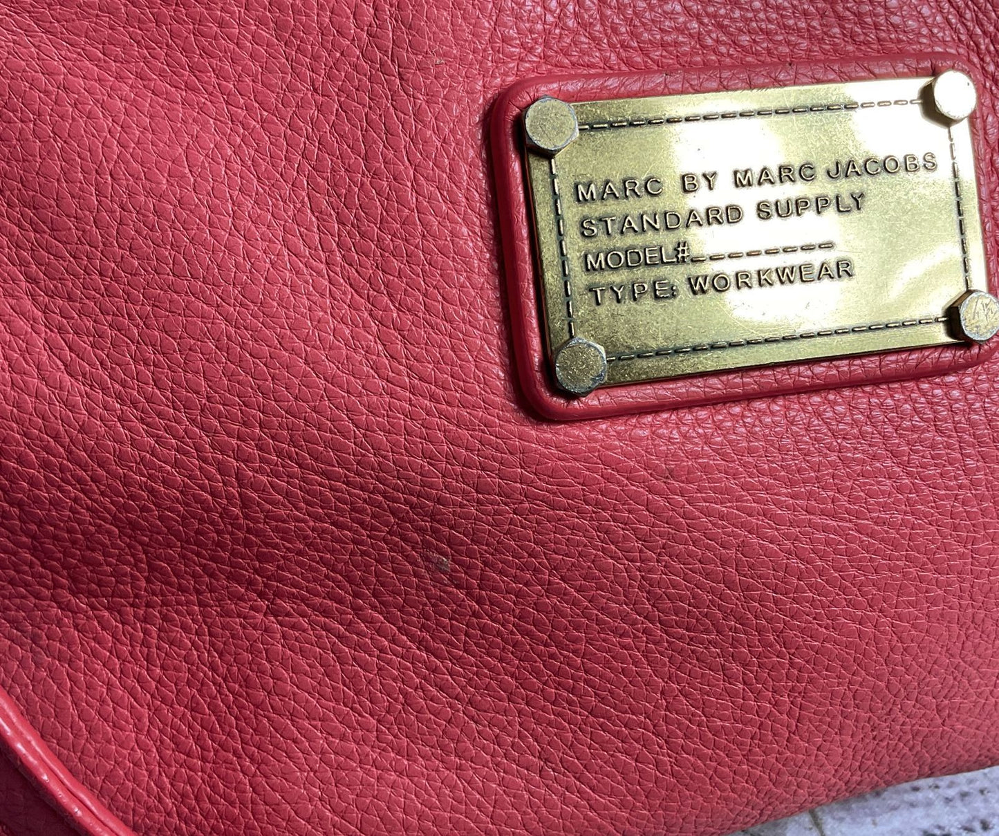 Marc By Marc Jacobs Pebble Leather Classic Q Percy Crossbody Bag Coral