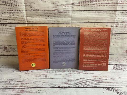 Collection Of Three Vintage Dell Yearling Book Louise Fitzhugh Elizabeth Enright