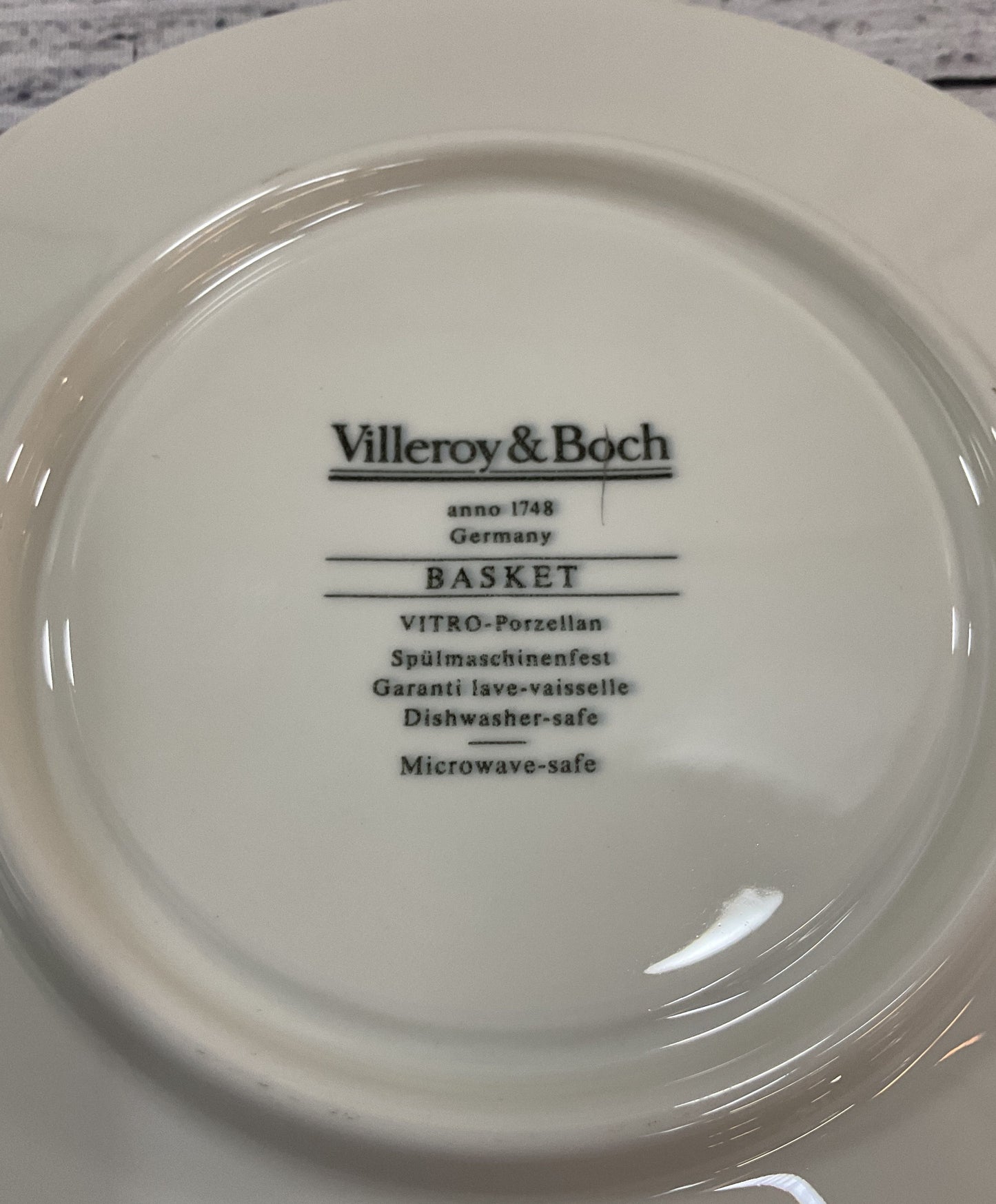 Villeroy & Boch Basket Saucer for Flat Cup Set of 8